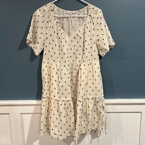 Polka Dot Mini Dress in Cream by Madewell